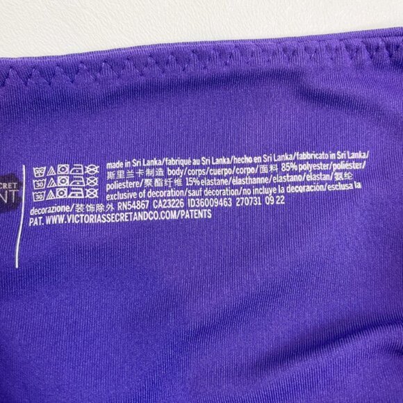 NWOT Victoria's Secret Legging M On Point Flow Purple B1635 - Picture 5 of 5